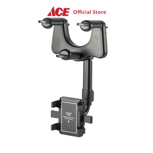 Ace Otto Klasse Holder Smartphone Mobil Rearview Mirror Hitam