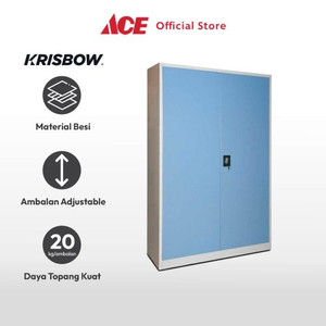 Ace Krisbow Lemari Arsip Kantor Besi 2 Pintu - Biru