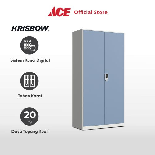 Ace Krisbow Lemari Arsip Kantor Besi Digital Lock 4 Rak