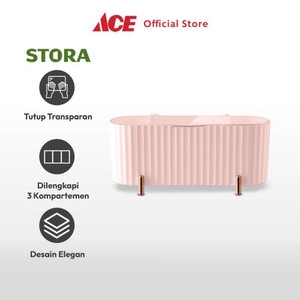 Ace - Stora 21.4x8.6x9.1 Cm Kotak Penyimpanan Kapas - Pink