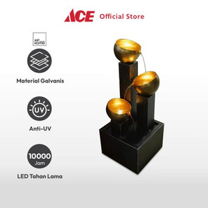 Ace - Arthome 71 Cm Hiasan Air Mancur Led 3 Tingkat Bowl