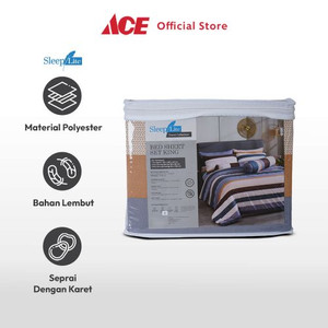 Ace Sleeplite 180X200 cm Set 5 Pcs Seprai King Polyester Stripe Nomad