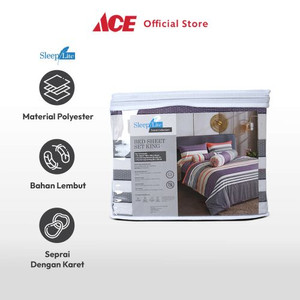 Ace Sleeplite 180X200 cm Set 5 Pcs Seprai King Polyester Stripe Cider