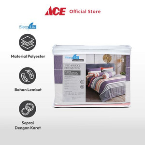 Ace Sleeplite 160X200 cm Set 5 Pcs Seprai Queen Polyester Stripe Cider