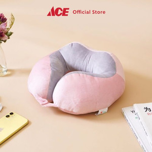 Ace - Ataru Bantal Leher - Pink/Abu-Abu