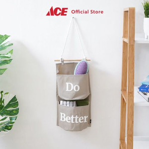 Ace - Ataru 20x38 Cm Rak Gantung 2 Kompartemen - Cokelat