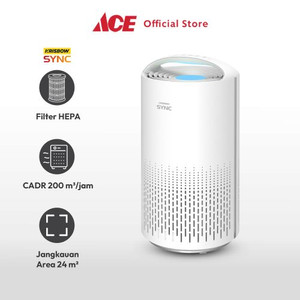 Ace - Krisbow Sync 24 M2 Smart Air Purifier Cadr 200 M3/Jam - Putih