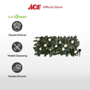 Ace - Cc Grass 30x180 Cm Tanaman Pagar Artifisial Laurel Flowers Led