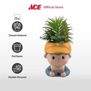 Ace - Arthome Tanaman Artifisial Sukulen Dengan Pot Anima Gink