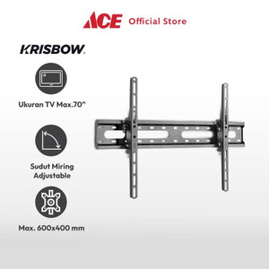 Ace - Krisbow Bracket Tv Dinding Tilt 37-70 Inci - Hitam