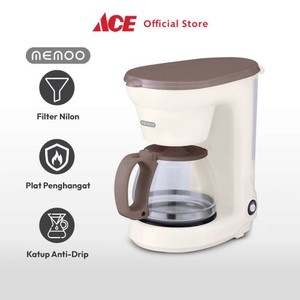 Ace - Memoo 750 Ml Coffee Maker Dengan Dripper 650 Watt - Putih