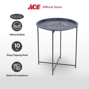 Ace - Soleil Meja Teras Dengan Tray - Biru Navy