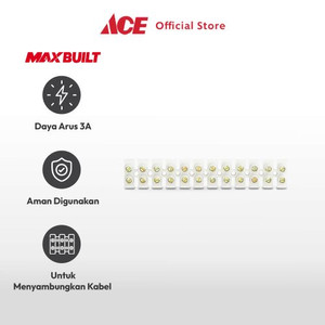 Ace - Maxb Set 10 Pcs Terminal Blok Tbs-3a - Putih