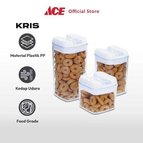 Ace Kris Set 6 Pcs Stoples Kedap Udara - Putih