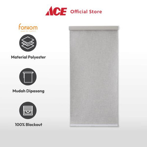 Ace - Forhom 90x200 Cm Roller Blind Blackout Textured - Abu-Abu