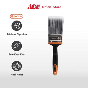 Ace - Tactix 6.3 Cm Kuas Cat Polyester - Hitam