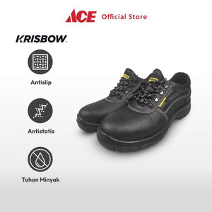 Ace - Krisbow Ukuran 40 Argon Sepatu Pengaman 4in - Hitam