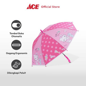 Ace - Hello Kitty 85 Cm Payung Stick Auto Open