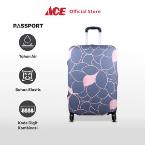 Ace - Passport Ukuran Xl Sarung Koper Petal Dengan Lock - Rose Gold