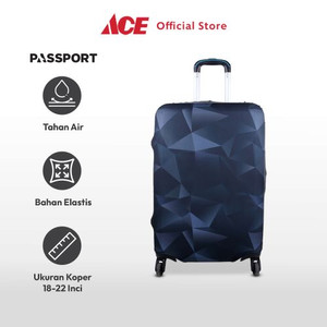 Ace - Passport Ukuran S Sarung Koper Mosaic - Hitam