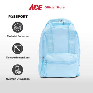 Ace - Passport Teen Tas Ransel Fluffy - Biru