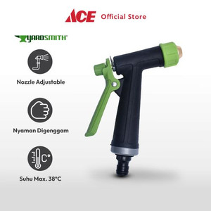 Ace Yardsmith Kepala Selang Aluminium Adjustable - Hijau