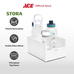 Ace - Stora 28X21X15 Cm Kotak Penyimpanan Serbaguna - Putih