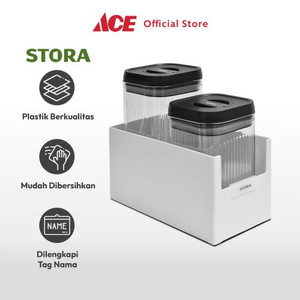 Ace - Stora 28X14X15 Cm Kotak Penyimpanan Serbaguna Large - Putih