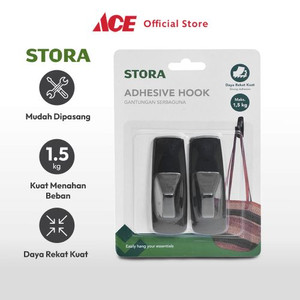 Ace - Stora Set 2 Pcs Ukuran M Gantungan Dinding Permanen Serbaguna