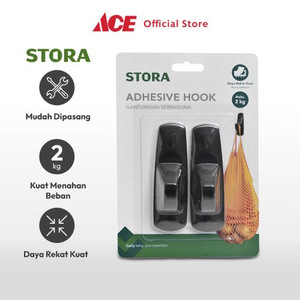 Ace - Stora Set 2 Pcs Ukuran L Gantungan Dinding Permanen Serbaguna