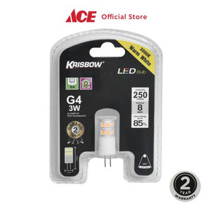 Ace - Krisbow Bohlam Led 3 Watt Warm White 250 Lumen G4 - Kuning