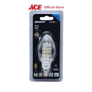 Ace - Krisbow Bohlam Led Crystal 6 Watt Cooldayligt E14 - Putih