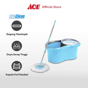 Ace - Proclean Set Alat Pel Putar - Biru