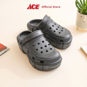 Ace - Ataru Ukuran 41 Sandal Wanita Clog Sling Back - Hitam