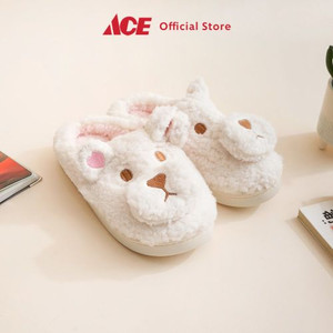 Ace - Ataru Ukuran 40-41 Sandal Rumah Puppy - Putih/Pink