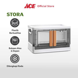 Ace - Stora 64X40X37 Cm Kotak Penyimpanan Lipat Front Opened