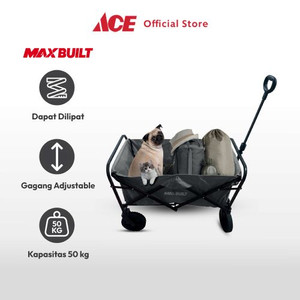 Ace - Maxb Troli Barang Camping Lipat 50 Kg - Hitam/Abu-Abu