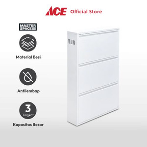 Ace - Masterspace Kabinet Sepatu 3 Tingkat - Putih