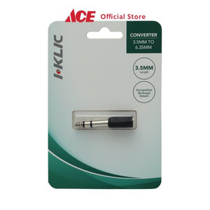 Ace - I-Klic Converter 3.5 Mm To 6.5 Mm- Hitam