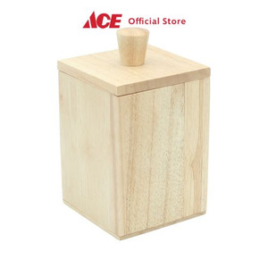 Ace - Pendopo 10x10x16.5 Cm Stoples Kayu Berbentuk Kotak