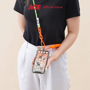 Ace - Ataru Lanyard Kombinasi - Orange/Hijau