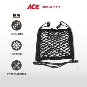 Ace - Otto Klasse Tas Organizer Mobil 2 Layer Net - Hitam