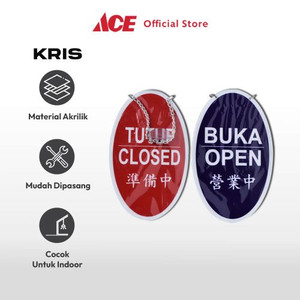 Ace - Kris Sign Label Akrilik Open/Close Mandarin