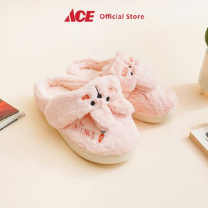 Ace - Ataru Ukuran 38/39 Sandal Rumah Bunny Sling Back - Pink