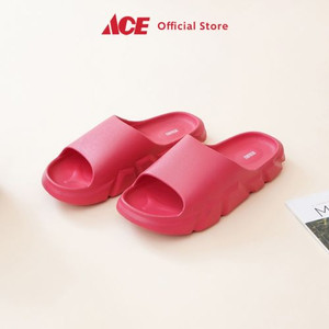 Ace - Ataru Ukuran 40/41 Sandal Thick Slides Texture - Pink