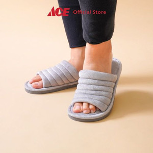 Ace - Ataru Ukuran 38/39 Sandal Rumah Basic Soft - Abu-Abu