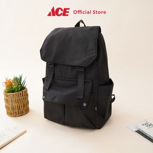 Ace - Ataru Tas Ransel Dengan Clip Nylon - Hitam