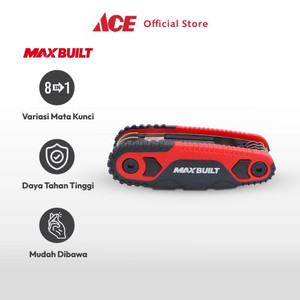 Ace - Maxb Set Kunci L Hex Lock Folding 1.5-8 Mm