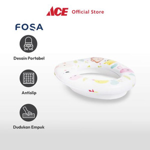 Ace - Fosa Alas Duduk Kloset Anak Motif Hewan - Putih