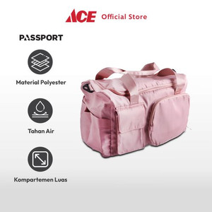 Ace - Passport Nikko Tas Duffle - Dusty Pink